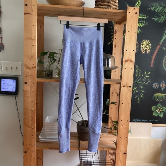 ALO Yoga Purple Heather High-Waist Alosoft Lounge Leggings - Picture 3 of 13